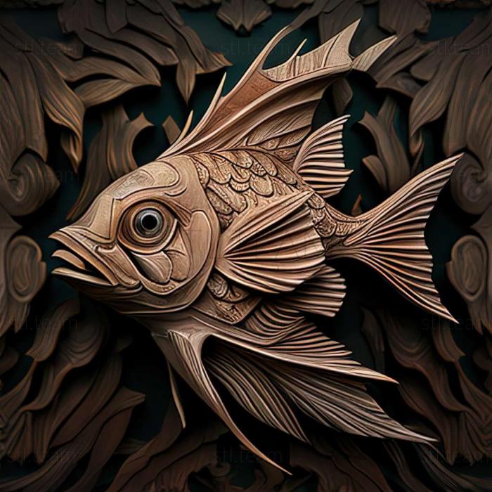 3D model Cardinal fish fish (STL)